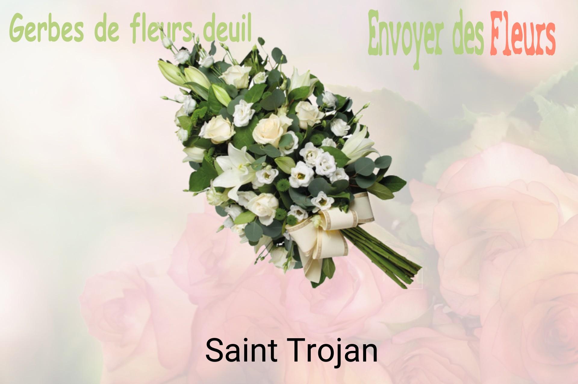 Gerbe de fleurs de deuil livrée à Saint-Trojan